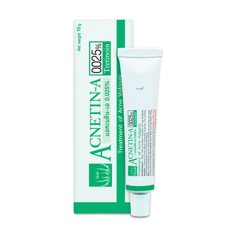 Vitara Acnetin-A Tretinoin Tretinoin 0.025 % 7g Thailand