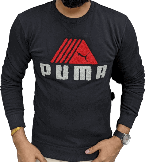 Puma Sweatshirt For Men Black colour Size - XL