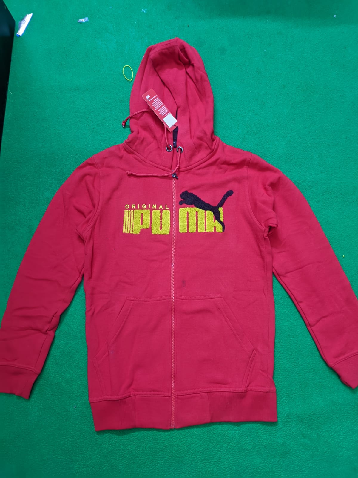 Puma Hoodie stylish ZIPPER For Men Red Size - S