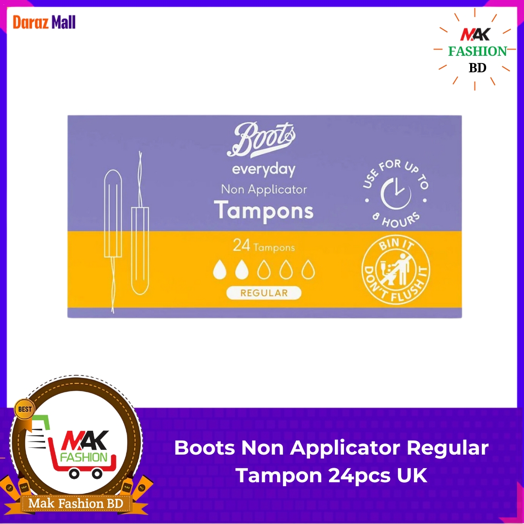Boots Everyday Non Applicator Regular Tampons 24pcs UK 188928043