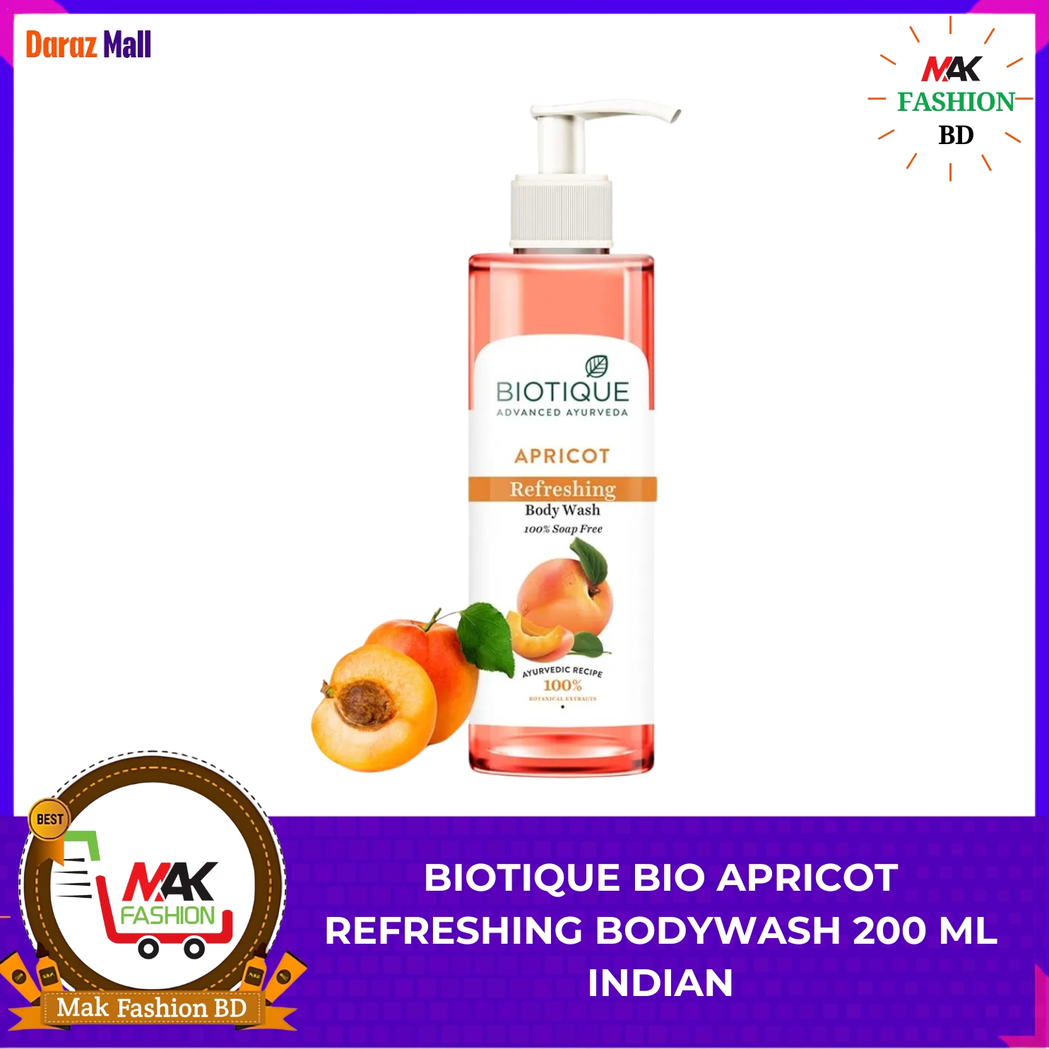 Biotique Advanced Ayurveda Refreshing Body Wash 200Ml INDIAN - 199223851