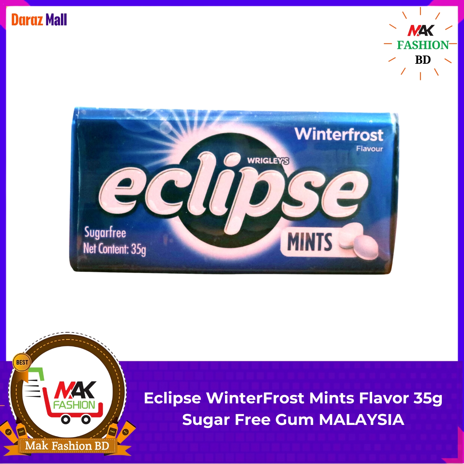 Eclipse WinterFrost Mints Flavour 35g Sugar Free MALAYSIA 208503870