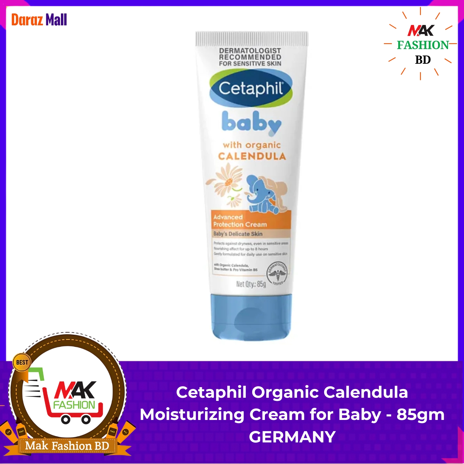 Cetaphil Baby Advanced Protection Moisturizing Cream for Face & Body with Organic Calendula 85gm GERMANY  276060956