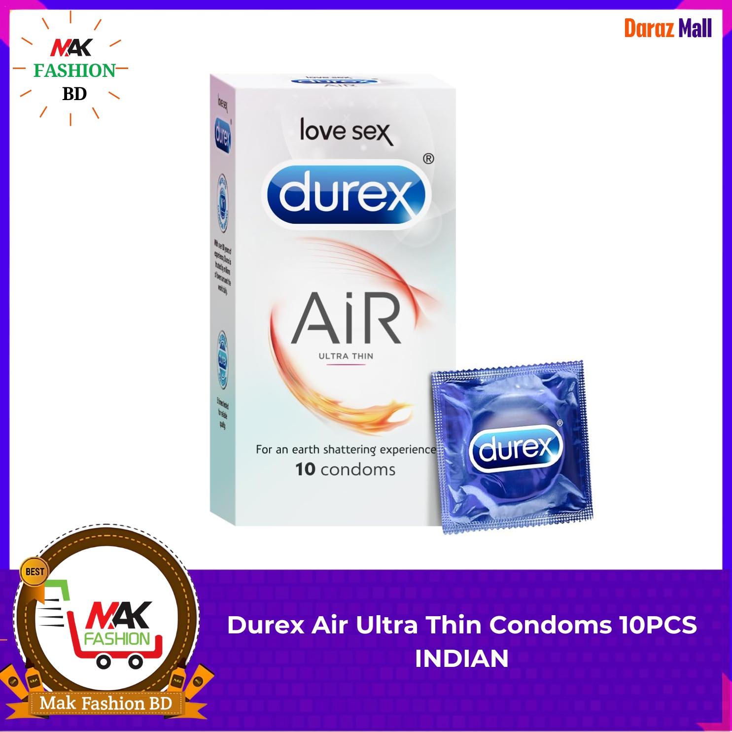 Durex Air Ultra Thin Condoms 10 pcs INDIAN 311360230