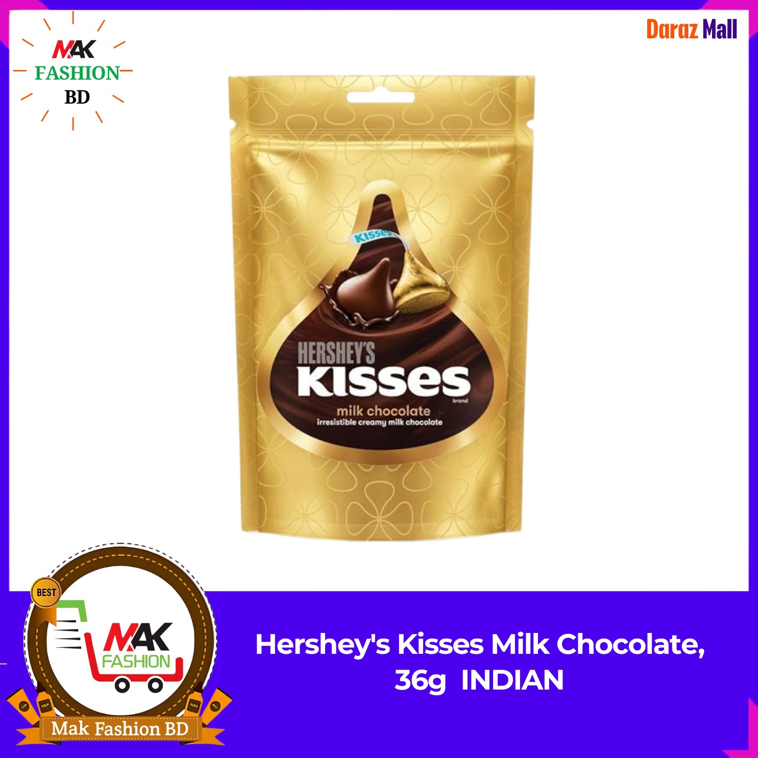 Hershey's Kisses Milk Chocolate 36g INDIAN 343130794