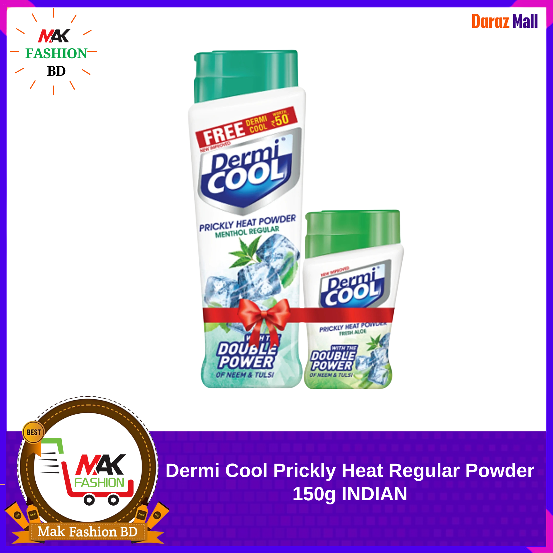 Dermi Cool Prickly Heat Regular Powder 150g INDIAN 352084452