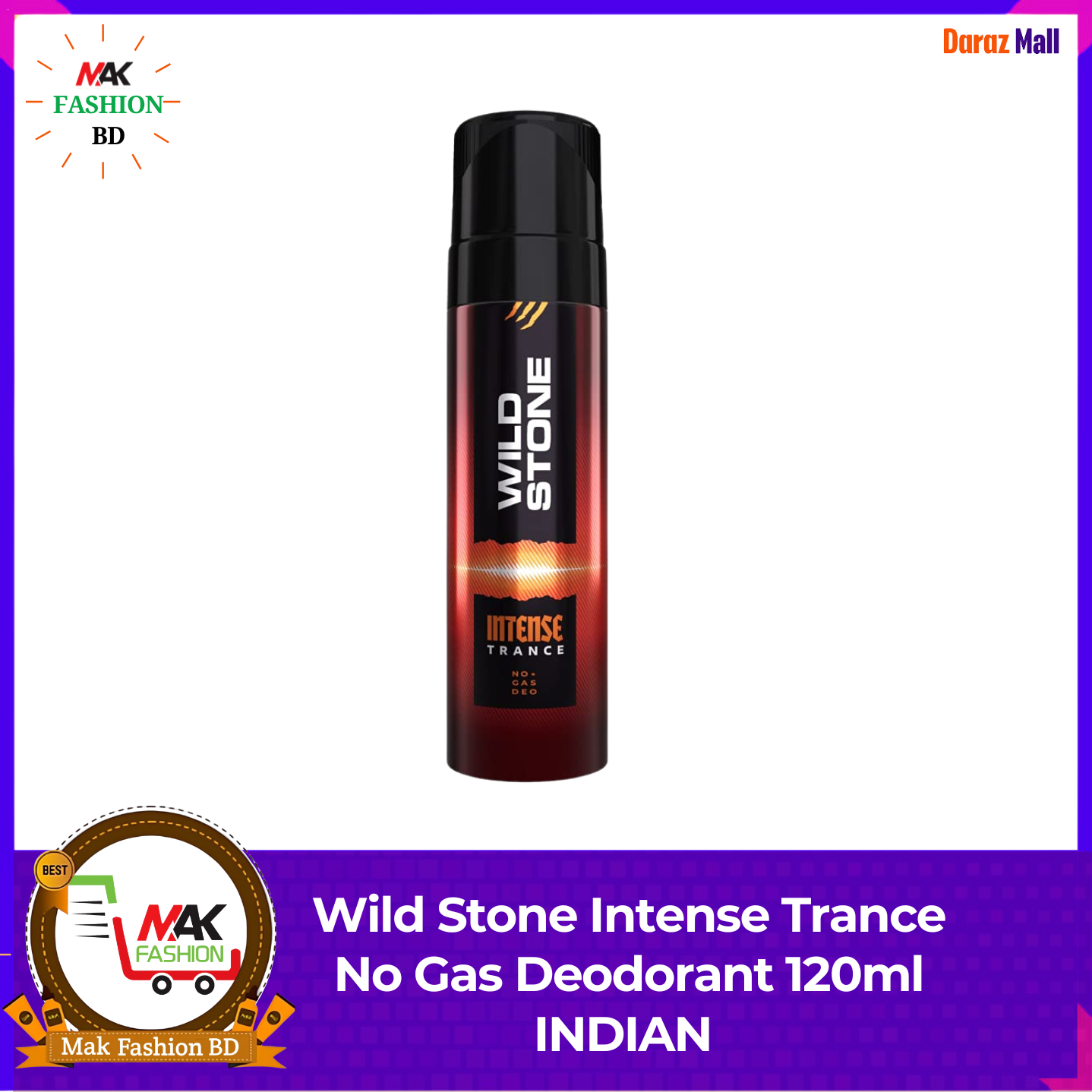 Wild Stone Intense Trance No Gas Deodorant 120ml INDIAN 501548067