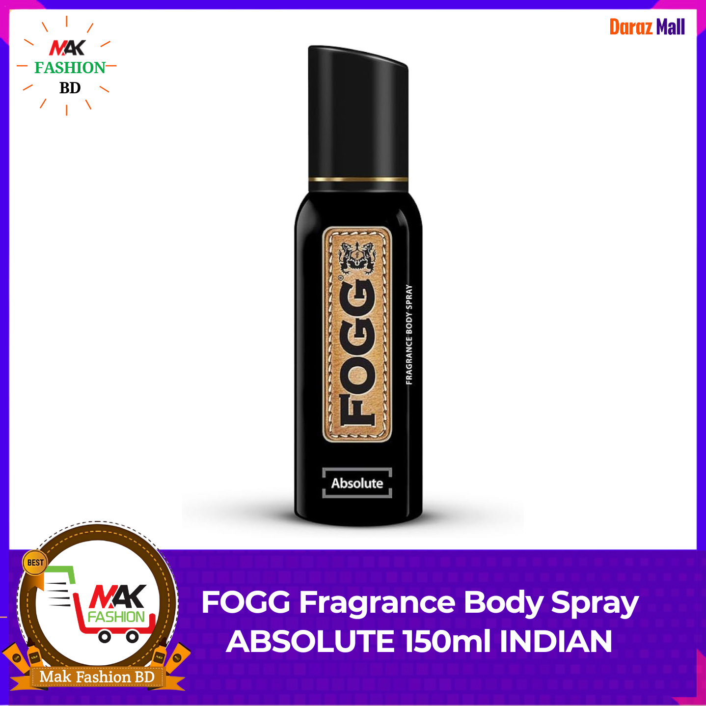 FOGG Fragrance Body Spray ABSOLUTE 150ml INDIAN 388045266