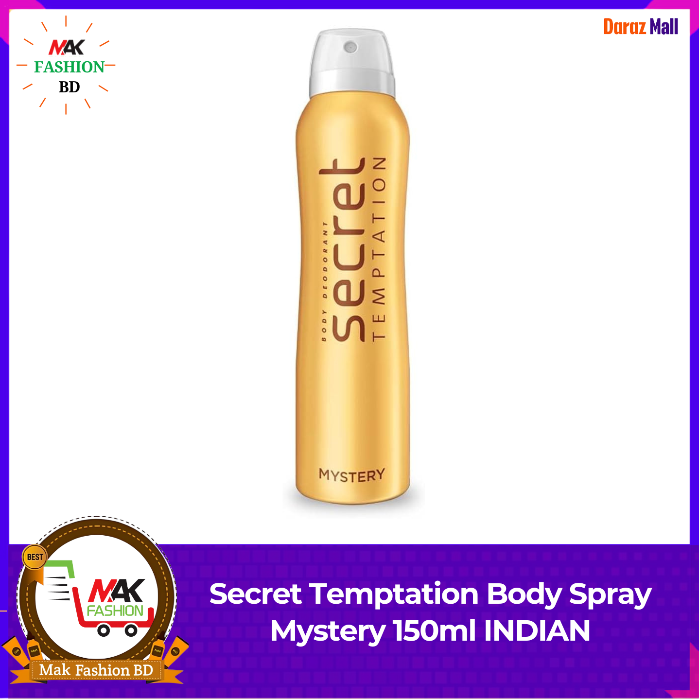 Secret Temptation Body Spray Mystry For Female 150ml INDIAN  388027020