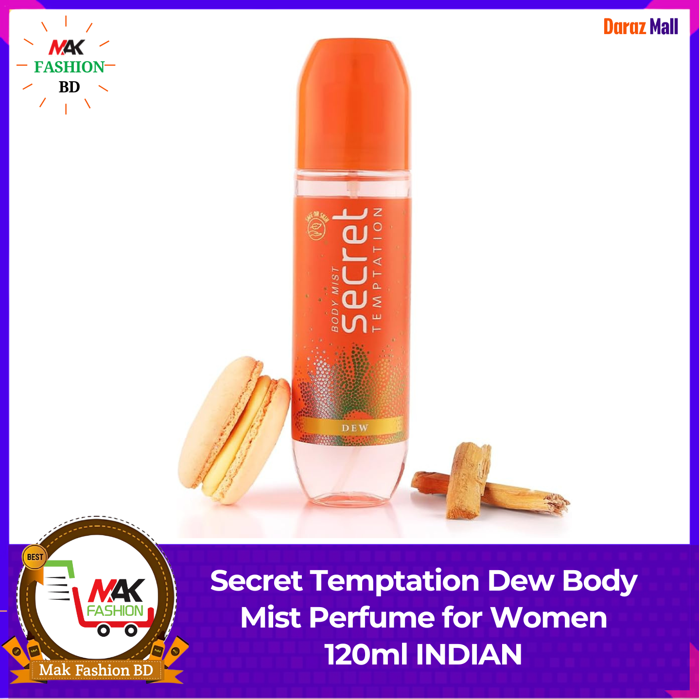 Secret Temptation Dew Body Mist Perfume for Women 120ml INDIAN  388023021
