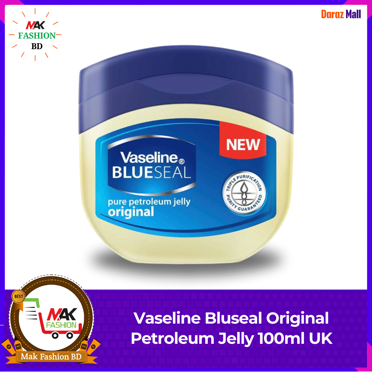 Vaseline Bluseal Original Petroleum Jelly 100ml UK  377338420