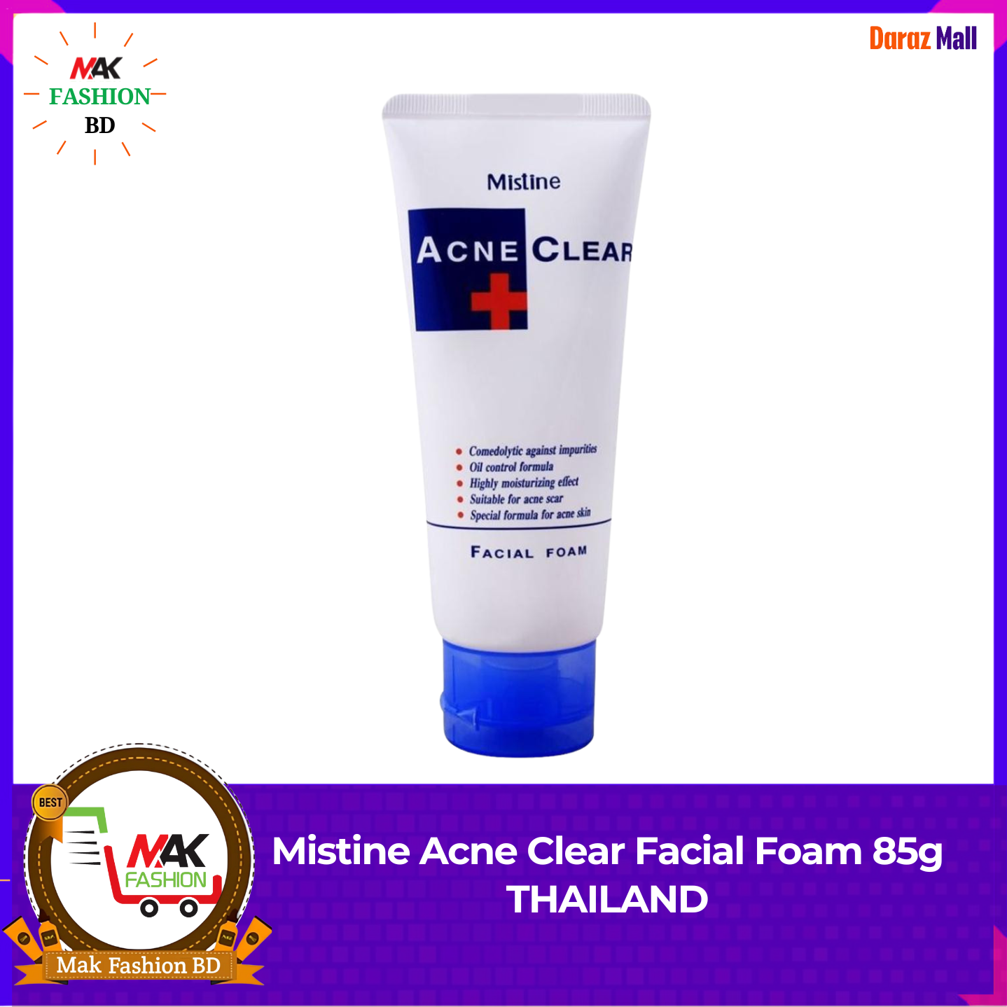 Mistine Acne Clear Facial Foam 85g THAILAND 371630965