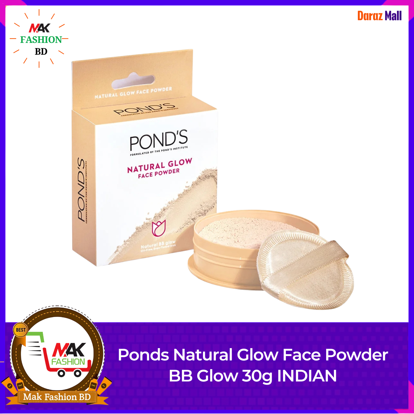 Ponds Natural Glow Face Powder BB Glow 30g INDIAN 526814415
