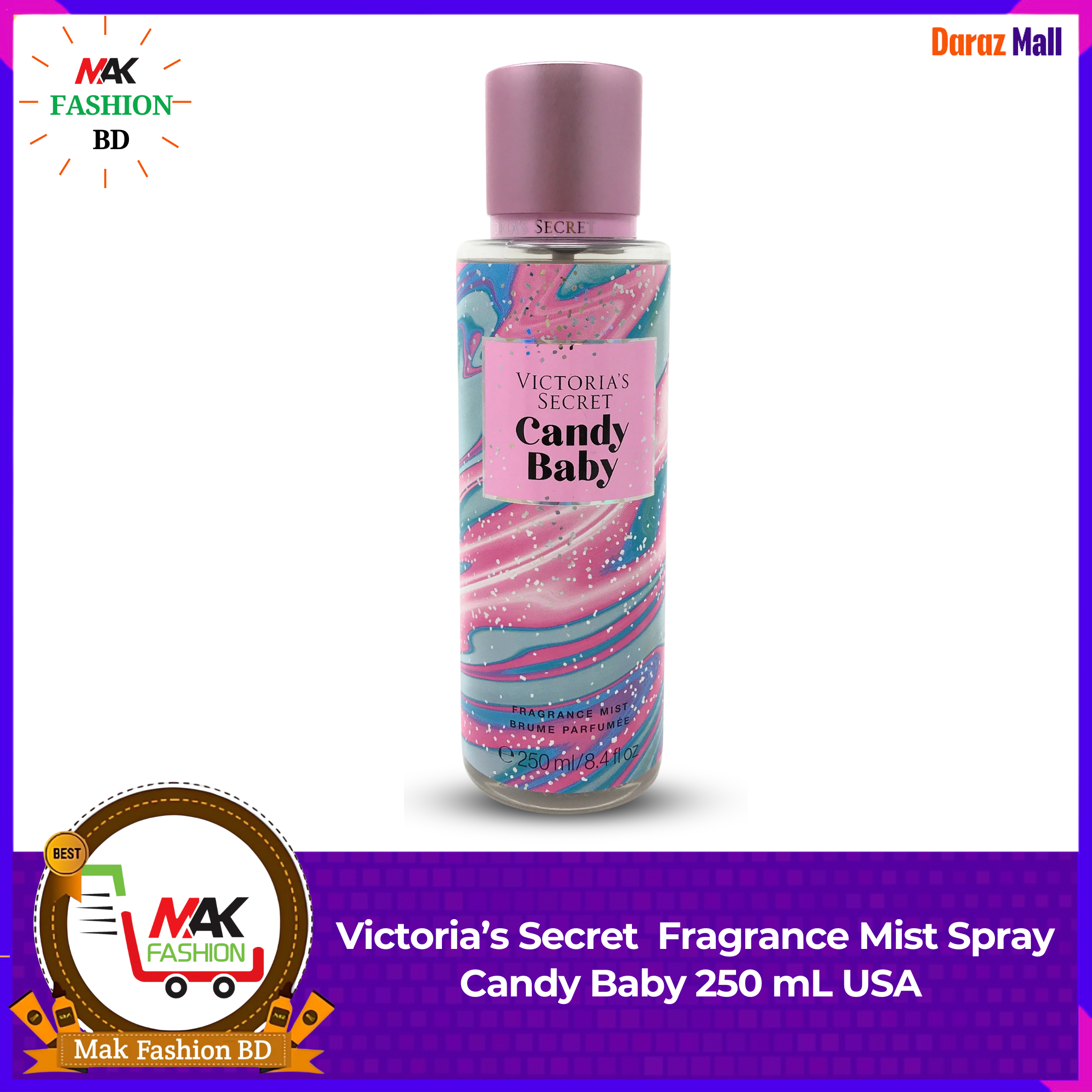 VICTORIA'S SECRET FRAGRANCE MIST SPRAY Candy Baby 8.4 FL OZ 250ml USA 529892984
