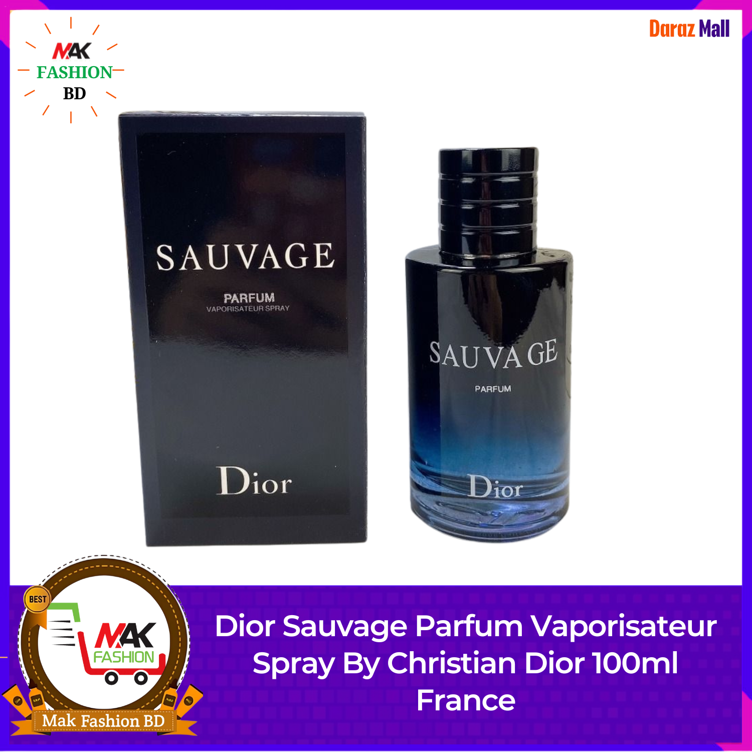 Dior Sauvage Parfum Vaporisateur Spray By Christian Dior 100ml France 534663324