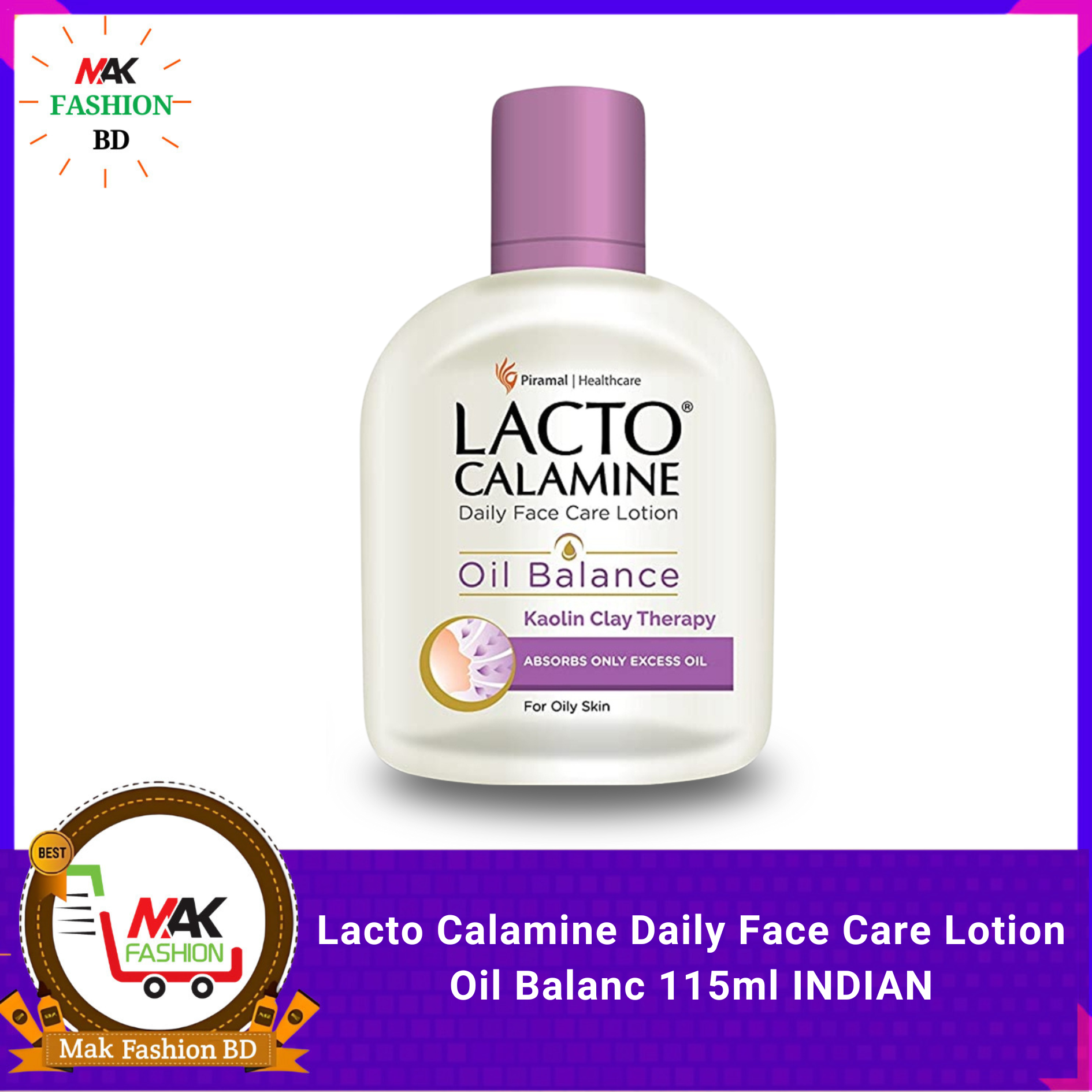Lacto Calamine Daily Face Care Lotion Oil Balance for Oily Skin 120ml INDIAN 311109852